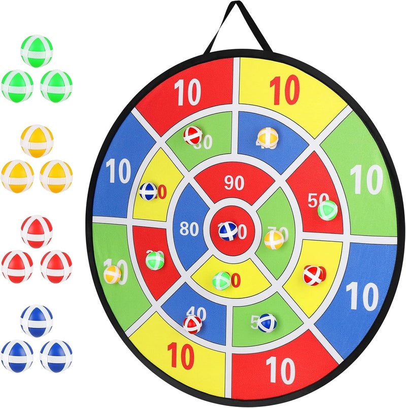accmor 29" Large Dart Board for Kids, Kids Dart Board with Sticky Balls, Backyard Outdoor Games Birthday Gifts for 3 4 5 6 7 8 9 10 11 12 Year Old Boys Girls - Image 2